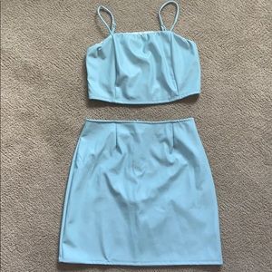 Windsor 2 piece blue skirt set